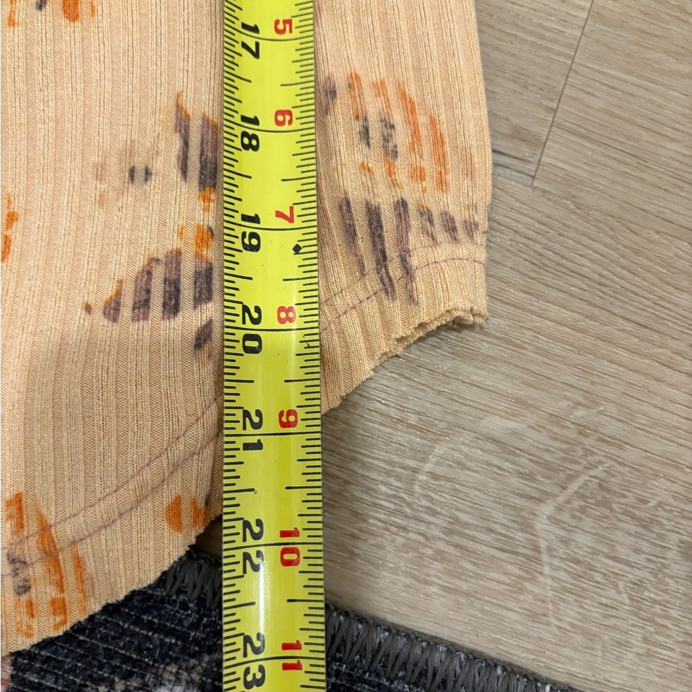 Free People Layer Me Henley in Peach Partial - Picture 6 of 7